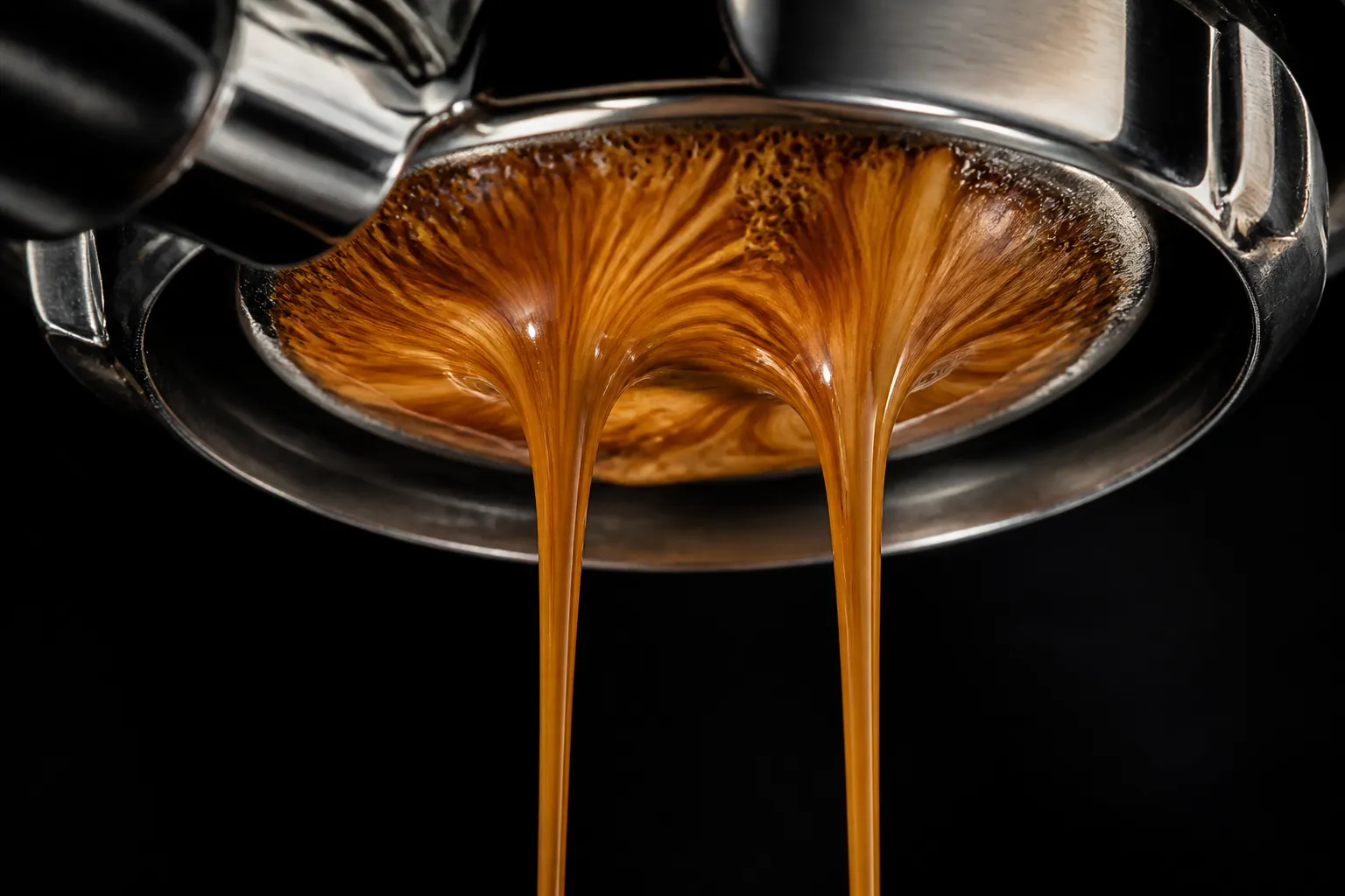Espresso crema macro