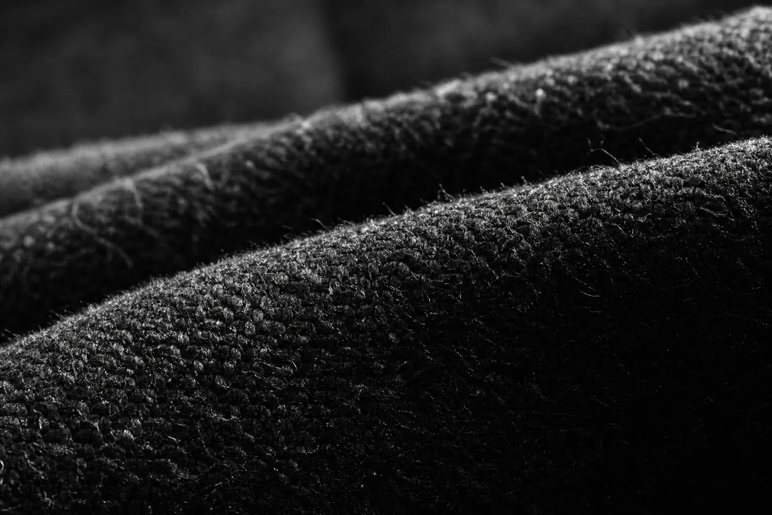 Waxed wool macro