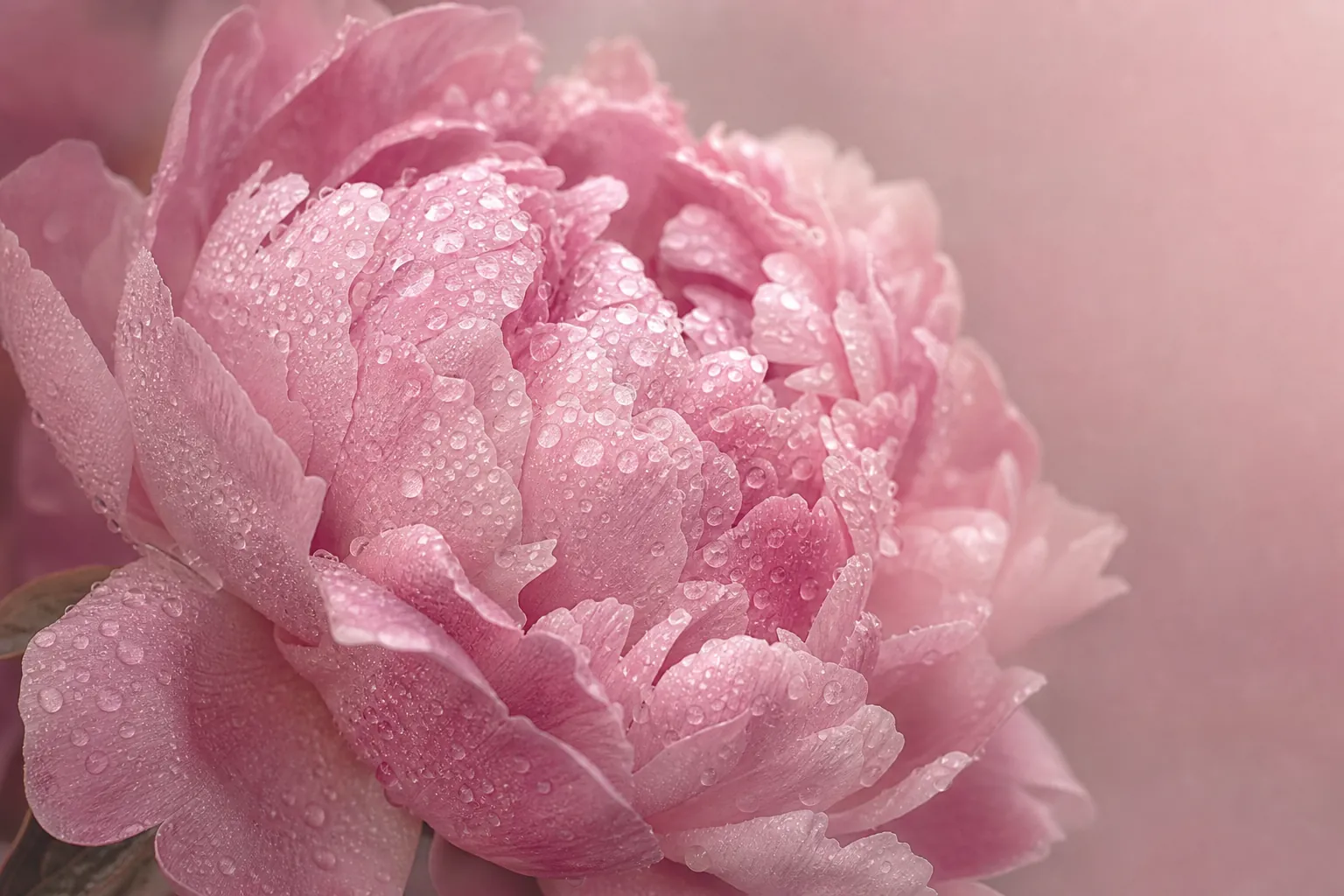 Peony harvest