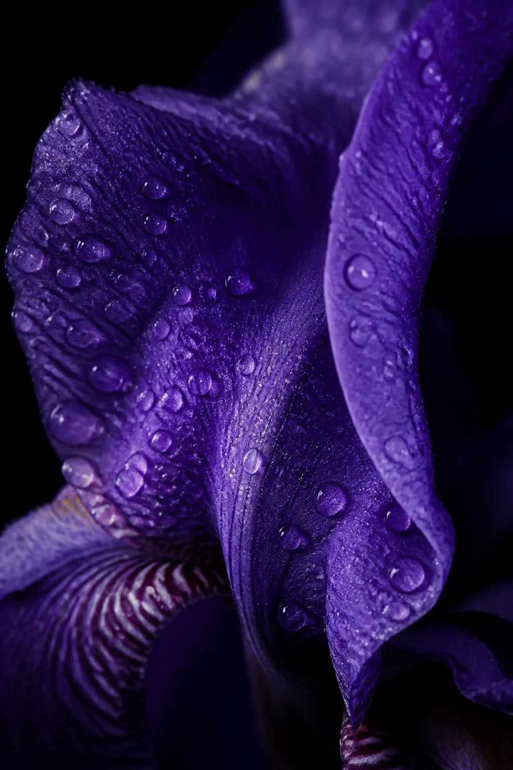 Iris petal macro