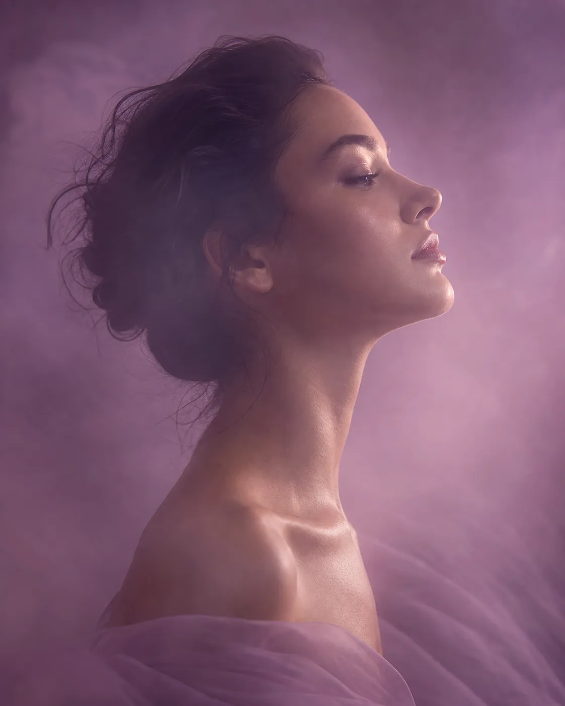 Campaign portrait in mist