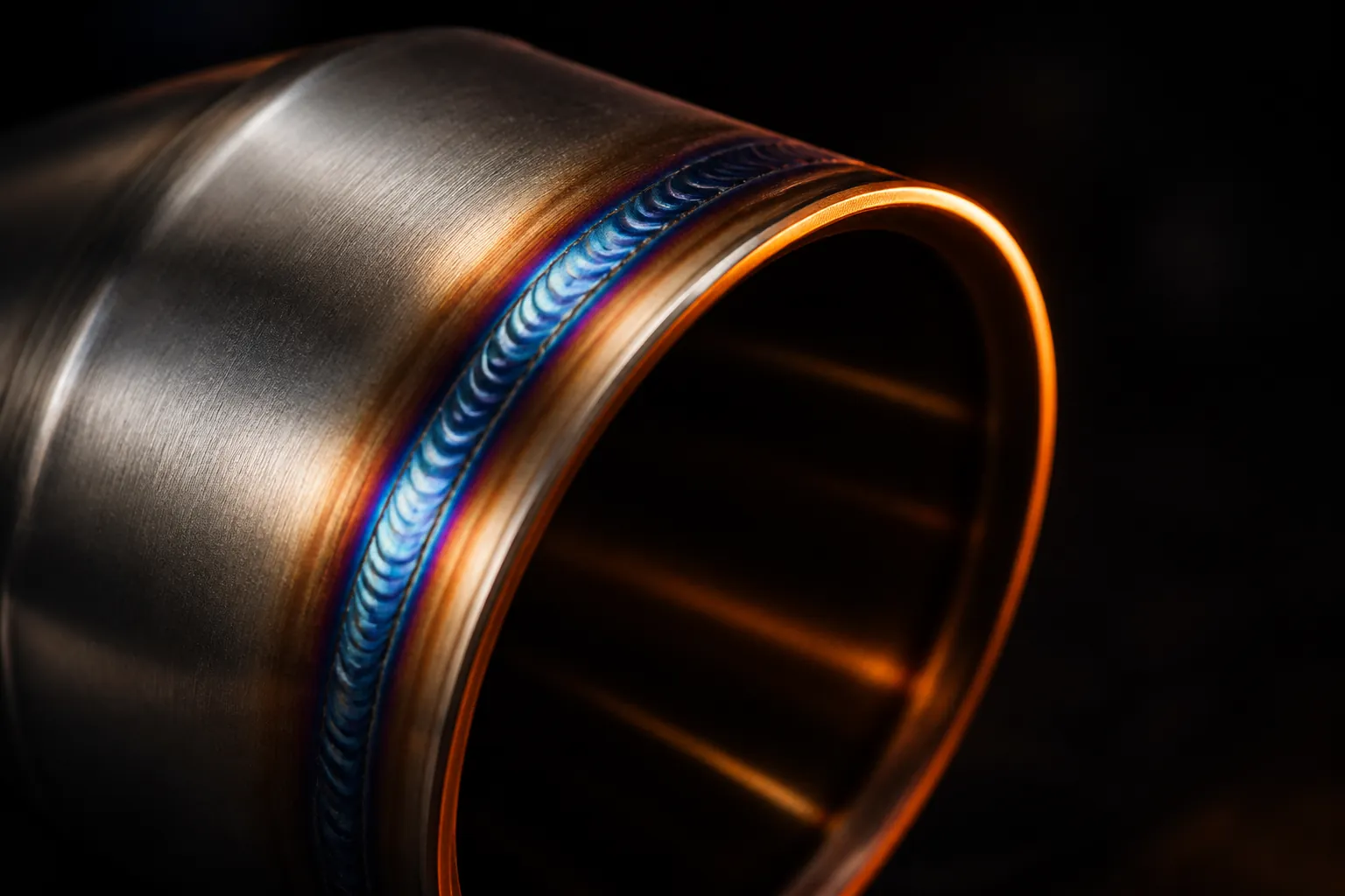 Titanium exhaust burn tips